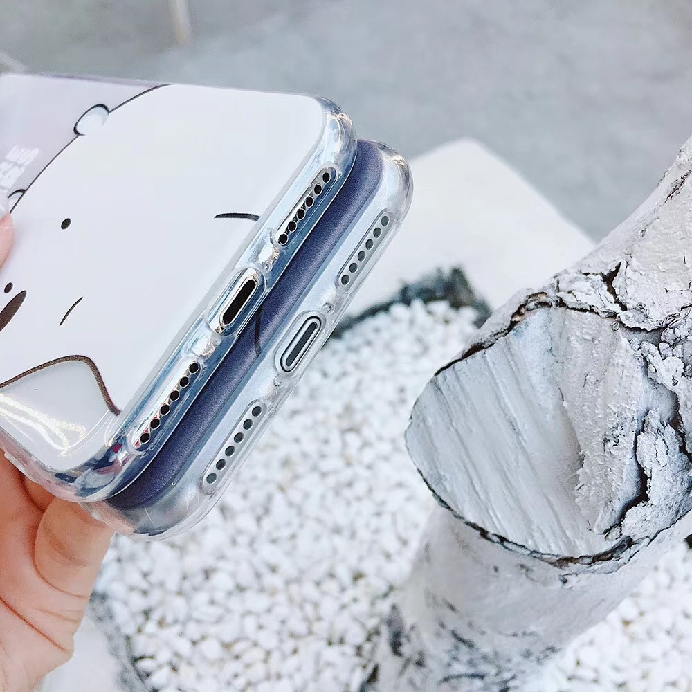 Ốp điện thoại trong suốt in hình gấu dành cho iPhone11 Xsmax 7Plus 6sp XR SE 2020 8PLUS Case | BigBuy360 - bigbuy360.vn