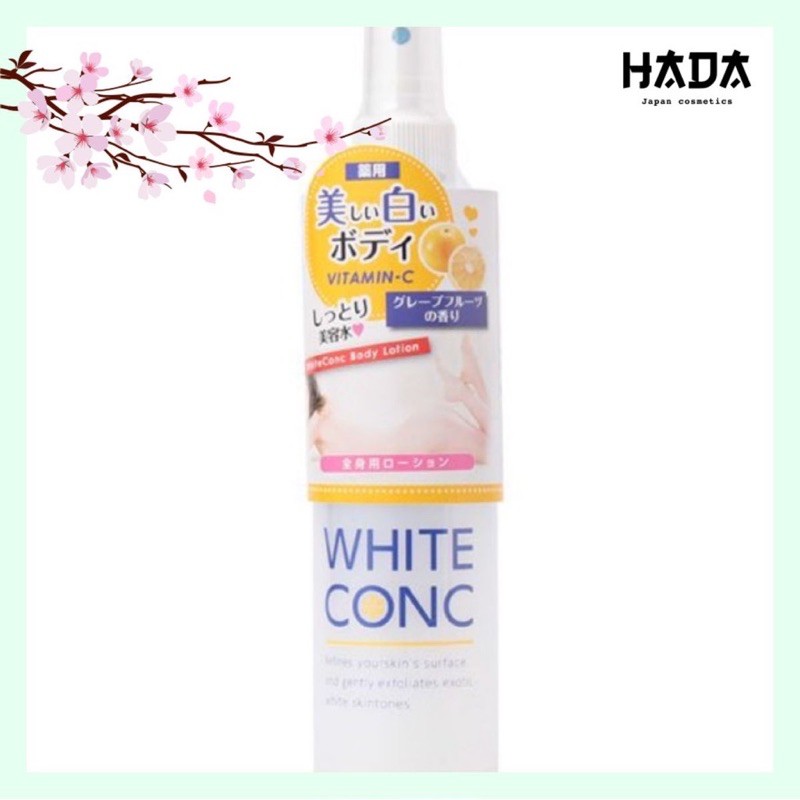 xịt dưỡng thể trắnhg da White ConC Body Lotion