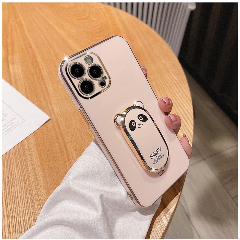 Ốp iPhone Hình Gấu Trúc 3D Chống Sốc Cho iPhone 11,12,13 và 11,12,13promax