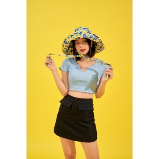 DOTTIE - Váy ngắn vải dập nổi S0079