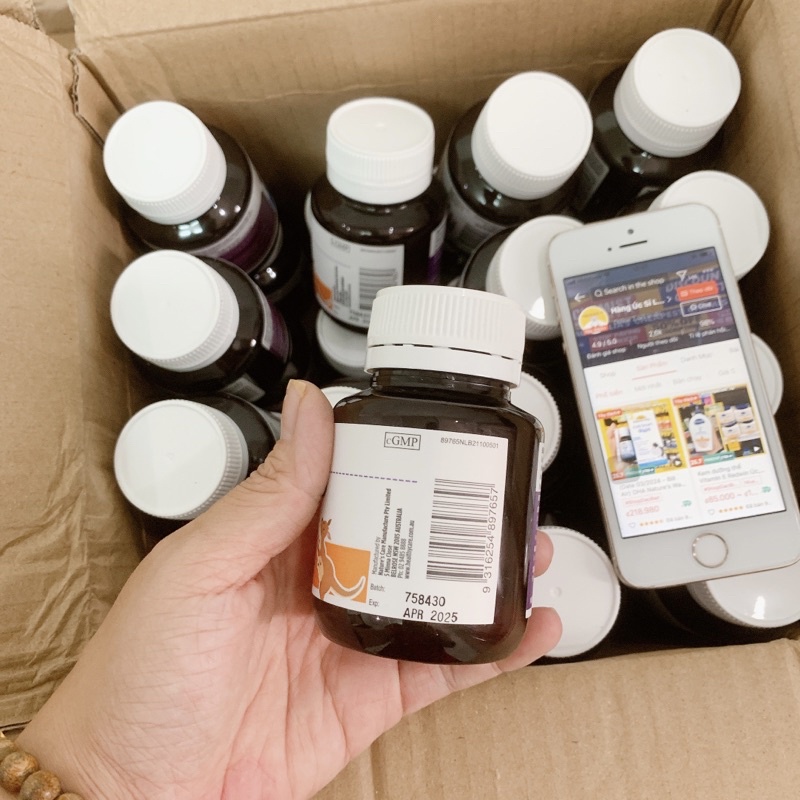 Viên nhai tăng cường sức đề kháng Kids zinc + Vitaminc Healthy Care 60v