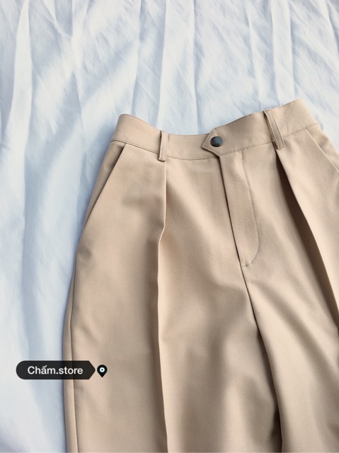 Quần âu nữ form baggy xếp ly-classic trousers (designedbyChấm) | WebRaoVat - webraovat.net.vn