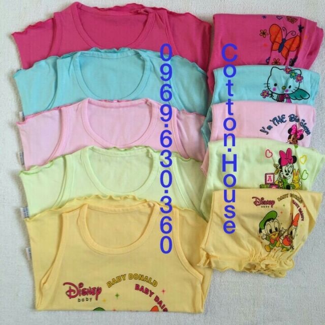 Set 5 bộ 3 lỗ bé gái