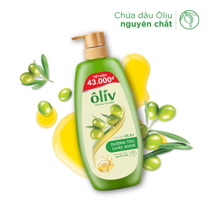 Dầu Gội Ôliv Natural Nourishing Chứa Ôliu Nguyên Chất Dưỡng Tóc Chắc Khỏe 1000ml