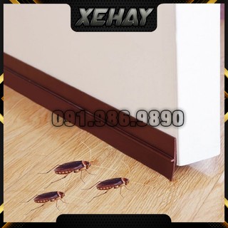 2 Mét Ron Chân Cửa Cao Su LOẠI CẢI TIẾN Dán Chống Bụi Côn Trùng 25 35 45mm