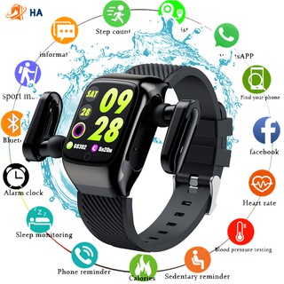 Đồng hồ thông minh Bluetooth S300 cảm ứng đo nhịp tim kèm 1 cặp tai nghe Bluetooth chất lượng cao