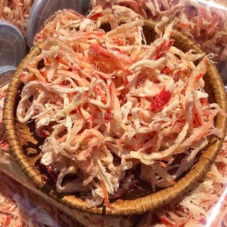 Mực Sợi Hấp Nước Dừa Túi 1Kg