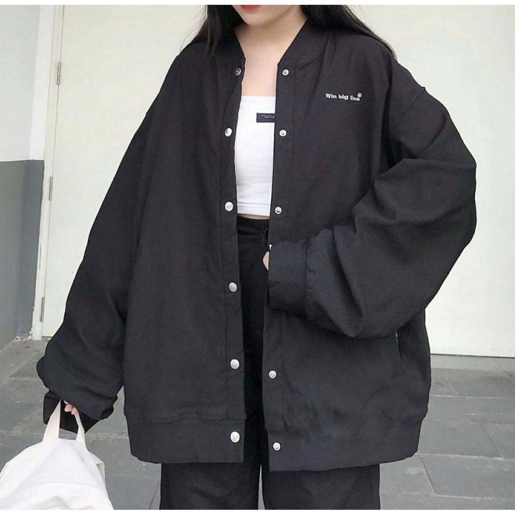 Áo Khoác Kaki WIN BIG TIME Jacket Form Rộng Ulzzang