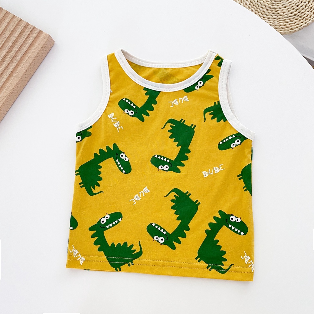 Sanlutoz Set Đồ Mùa Hè 2 Món Gồm Áo Không Tay + Quần Ngắn Cho Bé Sơ Sinh