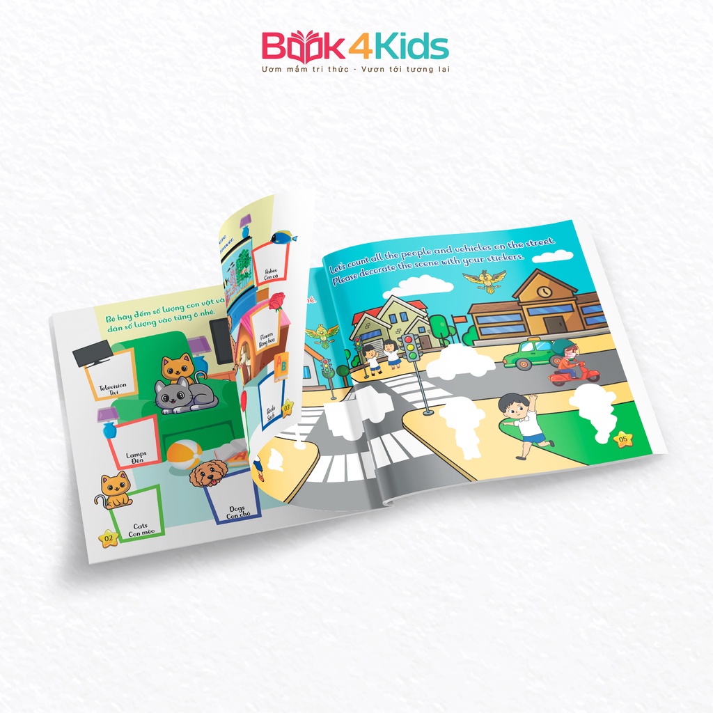 Sách - Miếng Dán Thông Minh Cho Bé - Phát Triển Tư Duy IQ - My First Sticker Book - Combo 3 Cuốn