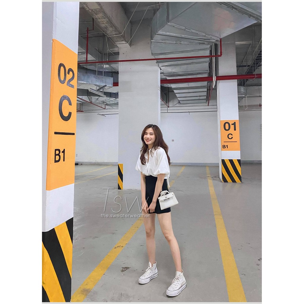 [Mã FAXANH55 giảm 10K đơn 50K] Chân váy cạp cao vạt chéo tôn dáng (Ảnh thật) | BigBuy360 - bigbuy360.vn