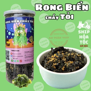 Rong biển cháy tỏi mè loại ngon 180gr Rong biển ăn liền kèm tỏi giòn thơm ngon Toro Food