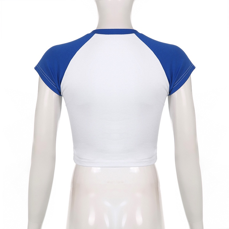 Áo Thun Cổ Tròn In Chữ Phong Cách Đường Phố Cá Tính Dành Cho Nữ