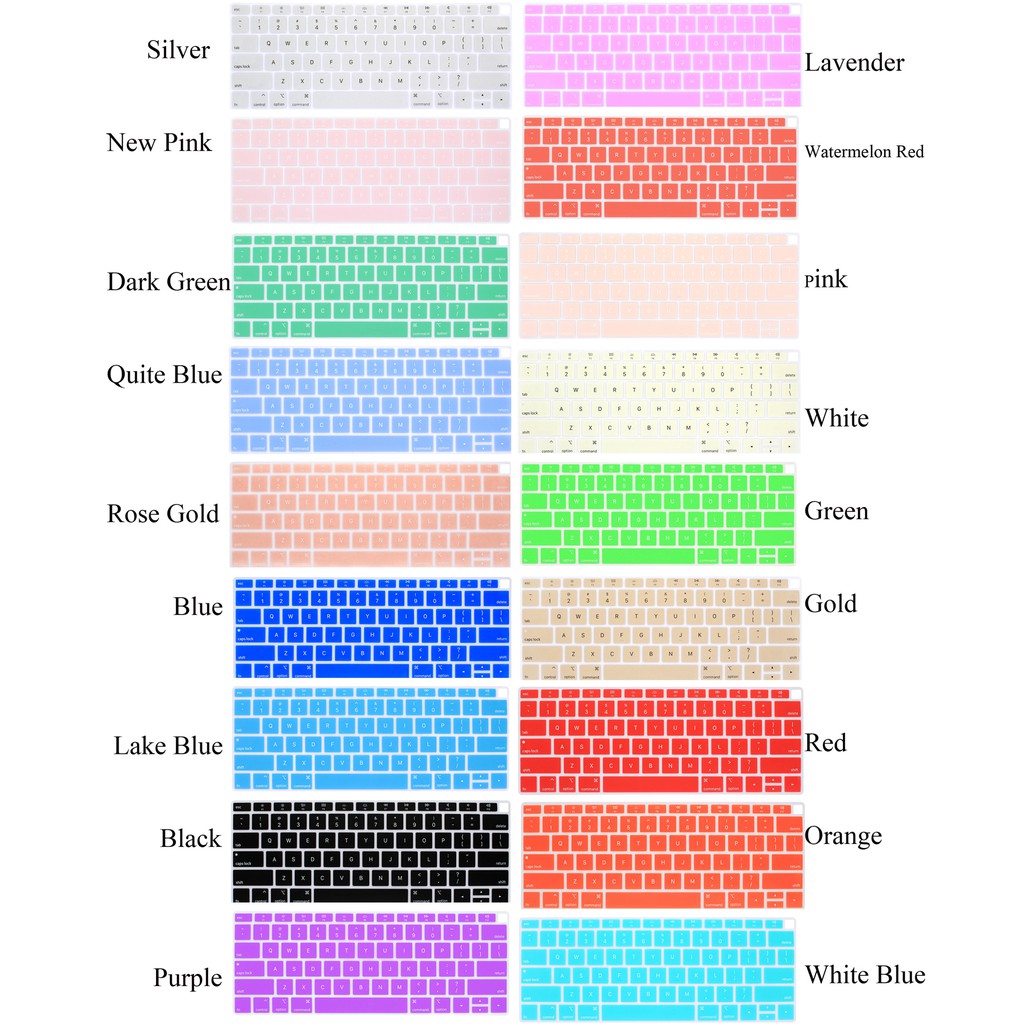 Tấm silicon bảo vệ bàn phím cho Macbook air 13.3 A1932 silicone keyboard protector