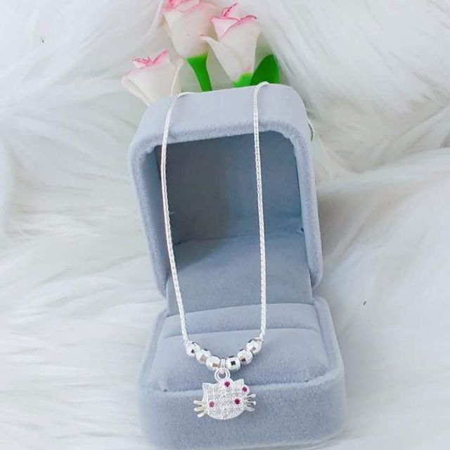 Dây chuyền mặt mèo kitty bạc ta
