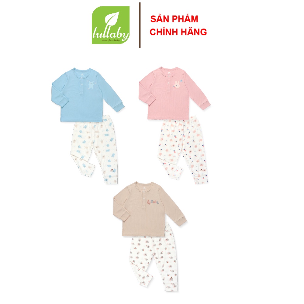 Lullaby - Bộ đồ dài tay bổ nẹp Bamboo NH426M