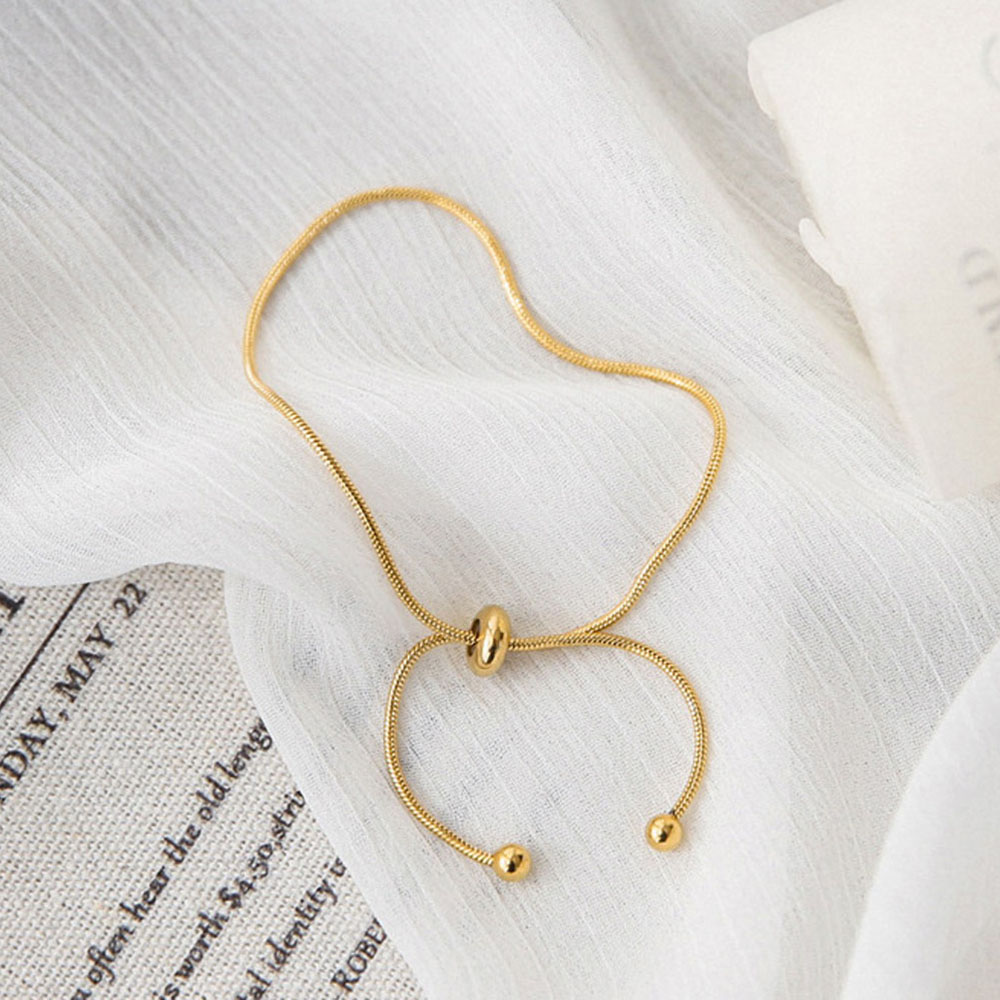 Vòng Tay Thời Trang Bằng Thép Titan 22cm Cho Nữ