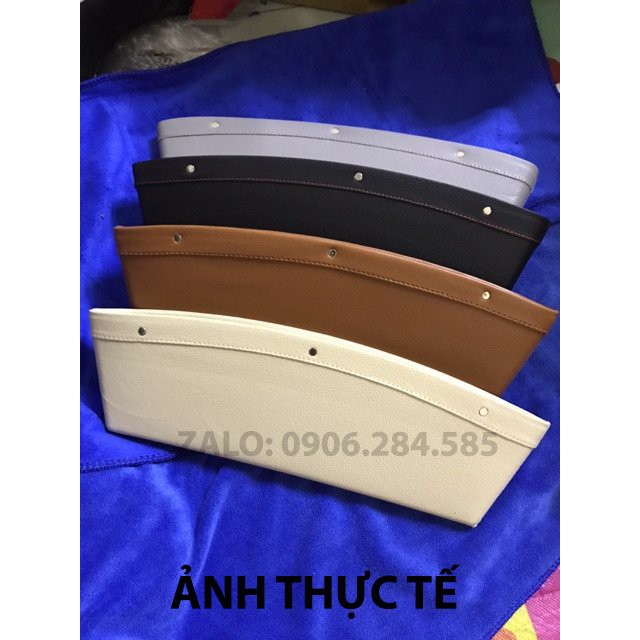 Khay để đồ nhét khe ghế ô tô, xe hơi K3 chất liệu Da cao cấp siêu bền