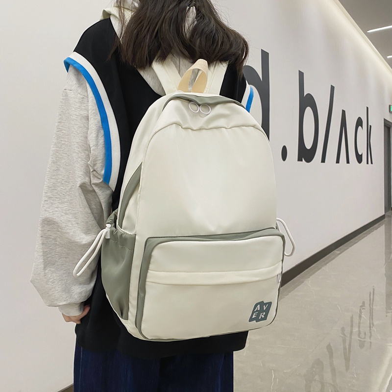 Ba lô đi học Prettyzys sức chứa lớn phong cách Hàn Quốc cho nữ 14 inch 2021