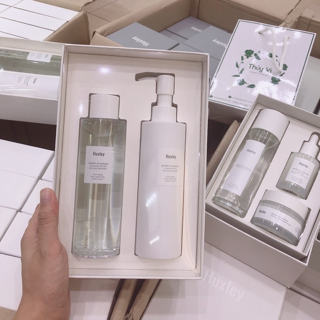 Bộ sản phẩm làm sạch da cao cấp Huxley - Cleansing Duo (Cleansing Water + Cleansing Gel)