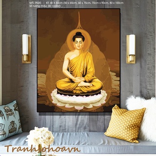 Tranh Sơn Dầu Số Hóa  Phật Giáo Nhiều Kích Thước Tranhsohoavn Tranh Tự Tô Màu Mã Tranh P020