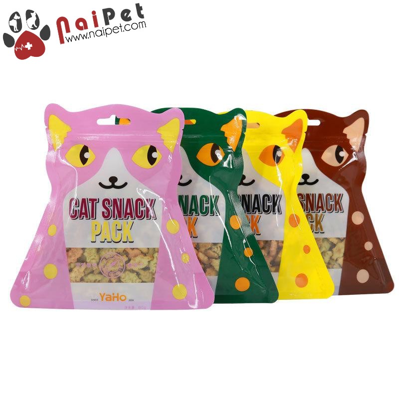 Bánh Thưởng Hình Cá Cho Mèo Yaho Gói 80g