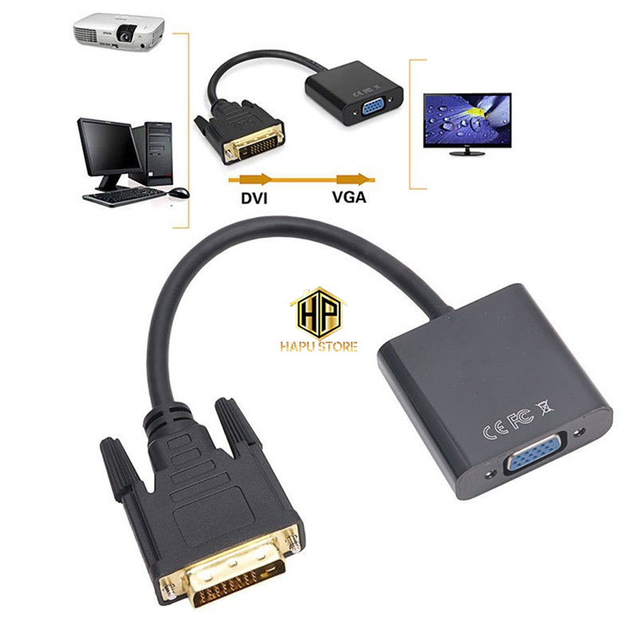 Cáp chuyển DVI ra VGA 24+1 giá rẻ - Hapustore