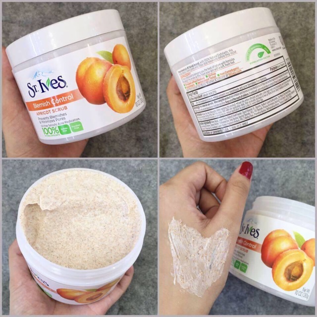 Tẩy da chết St.Ives Control Apricot Scrub