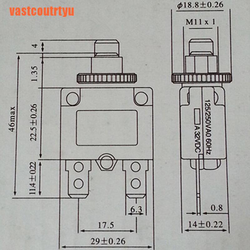 Cầu Dao Mạch Cầu Chì 3a 4a 5a 6a 8a 10a 15a 20a