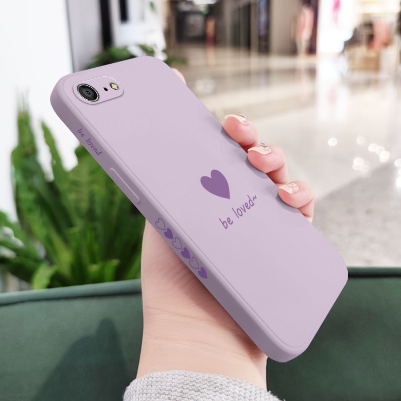 Ốp Điện Thoại Silicon Dẻo Họa Tiết Trái Tim Đơn Giản Thời Trang Cho IPhone 8 7 6 6S Plus SE 2020
