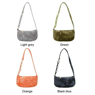 Ld-thời trang retro nữ dây chuyền tie-dye túi in họa tiết túi ly hợp câu lạc bộ tiệc đeo ngực túi đeo vai hẹn hò hàng ngày