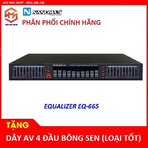 [CHÍNH HÃNG] Đầu Lọc Âm Thanh Equalizer Nanomax EQ-665 - Lọc xì EQ 665