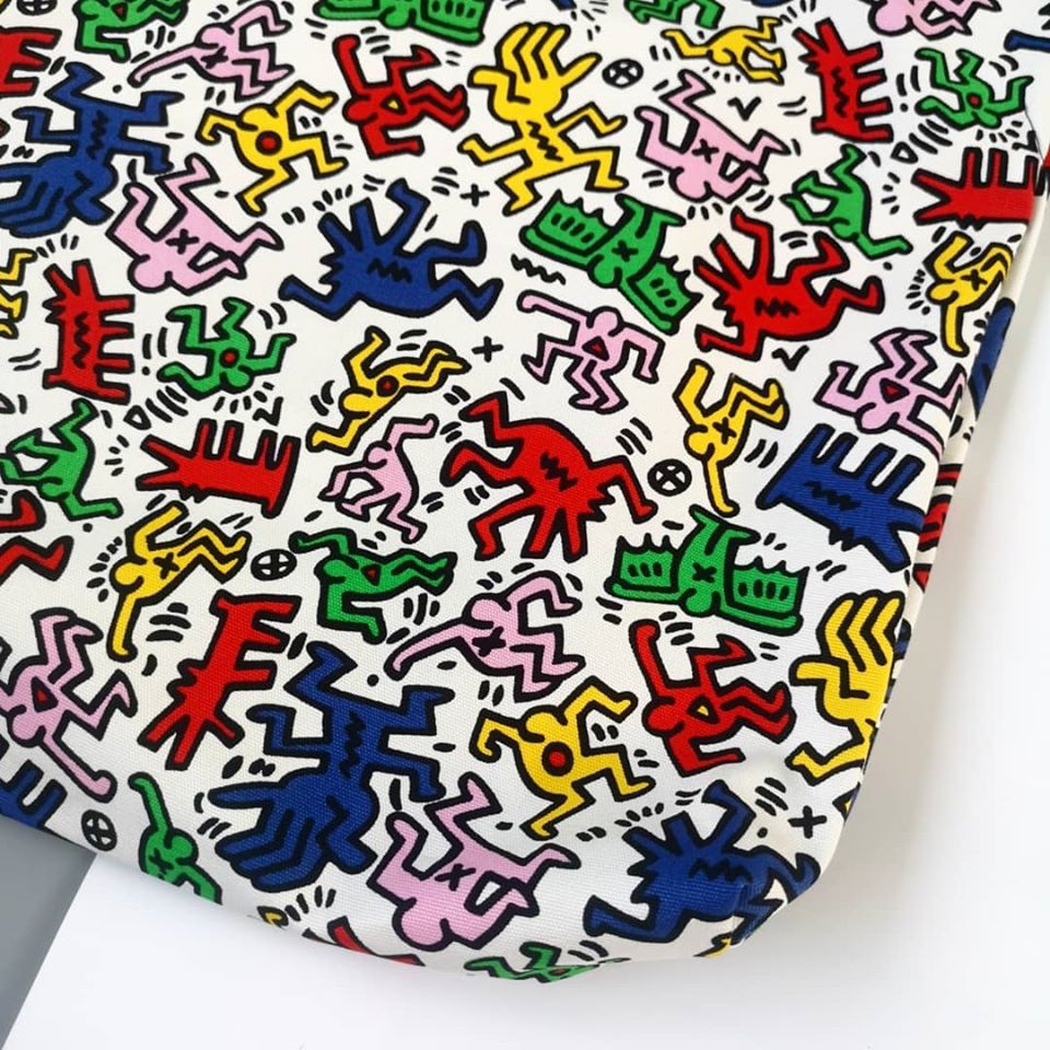 Túi vải tote bag của Chodole chất liệu vải bố canvas in hình Keith Haring