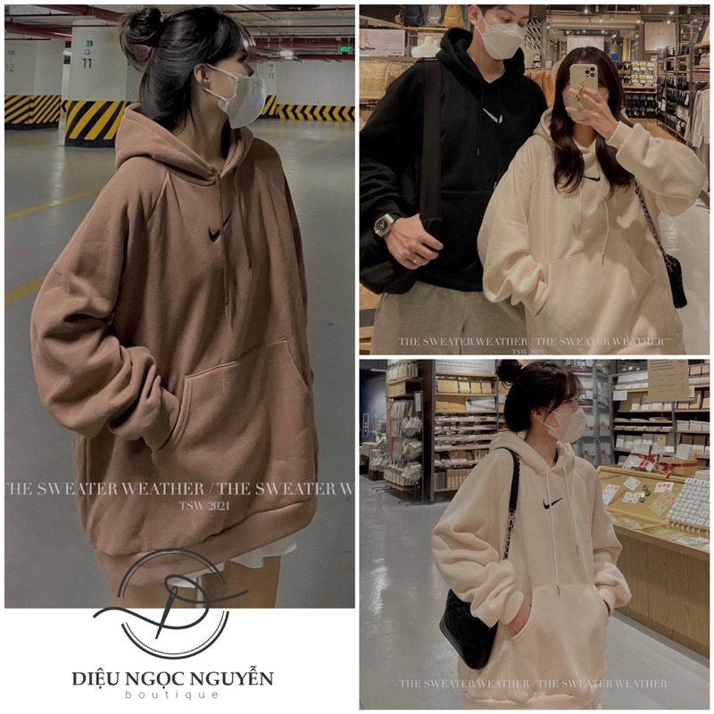 Hoodies nỉ chữ phẩy nỉ bông unisex full nhiều màu (hàng có sẵn)