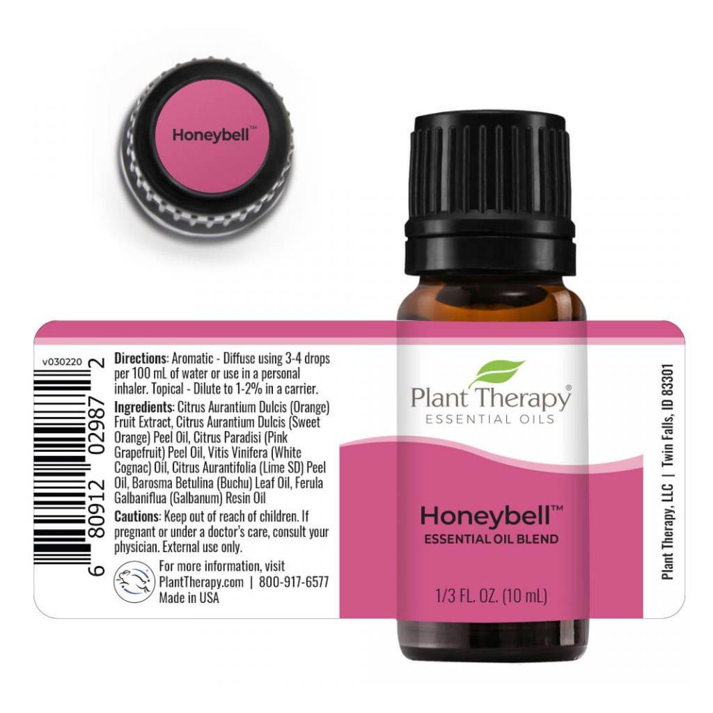 Plant Therapy - tinh dầu giúp phấn chấn Honeybell Synergy Blend -100% thiên nhiên nguyên chất pure natural essential oil