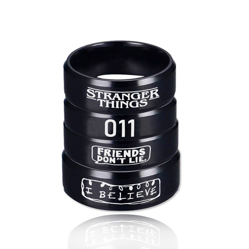 Nhẫn Đeo Tay 011 Họa Tiết Phim Stranger Things Mùa 4 Thời Trang