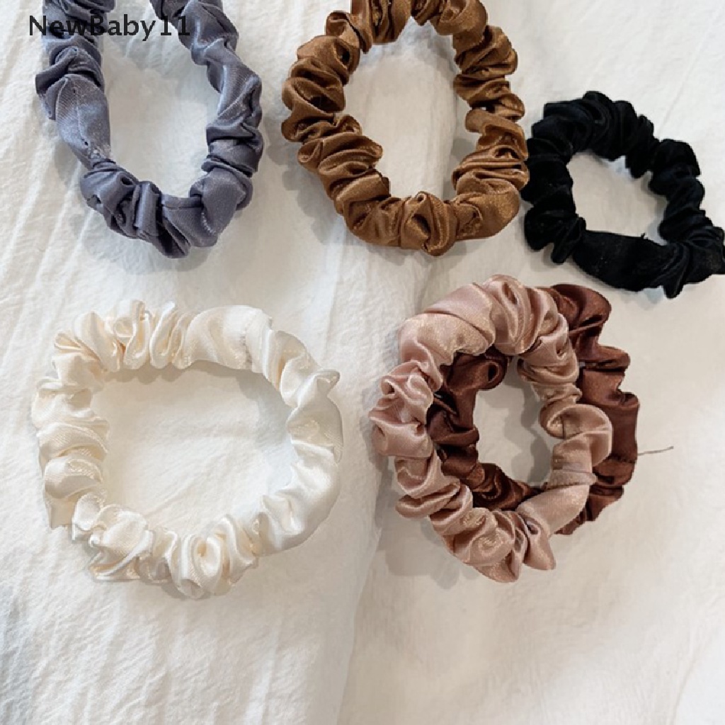 Bộ 6 Dây Buộc Tóc Co Giãn Bằng Satin Dành Cho Nữ