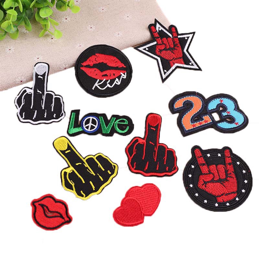 Sticker Ủi Thêu Hình Phong Cách Rock Hippie