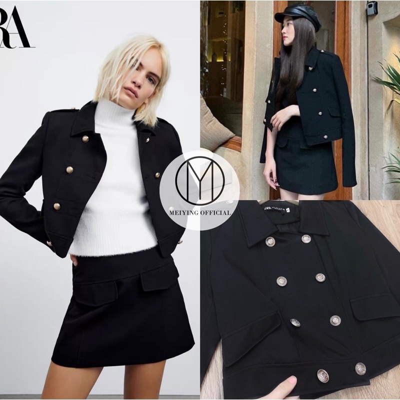 Sét Váy Đầm Dạ Tweed Hai Lớp MEI YING OFFICIAL Áo Khoác Kèm Chân Váy Chữ A Phong Cách Hàn Quốc Ulzzang