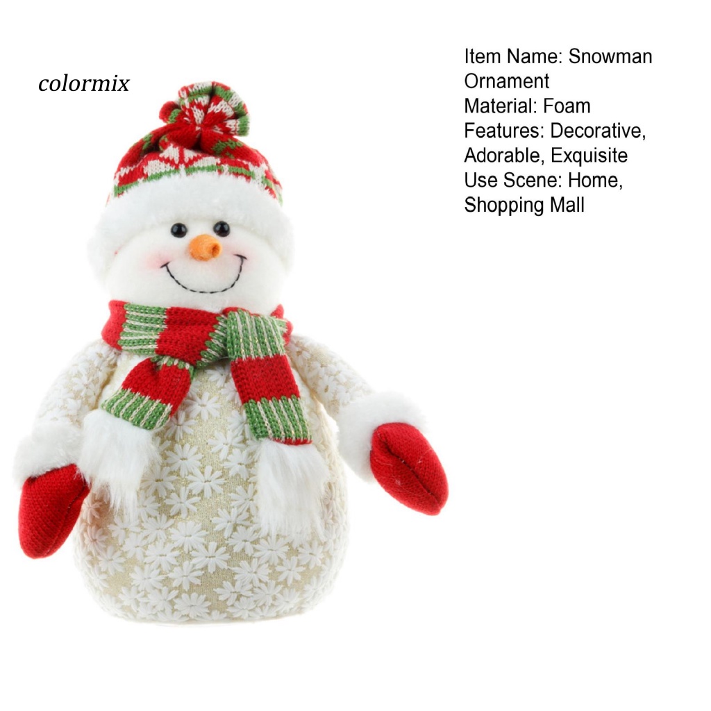 Búp Bê Hình Ông Già Noel / Người Tuyết Màu Sắc Tươi Sáng Trang Trí Giáng Sinh
