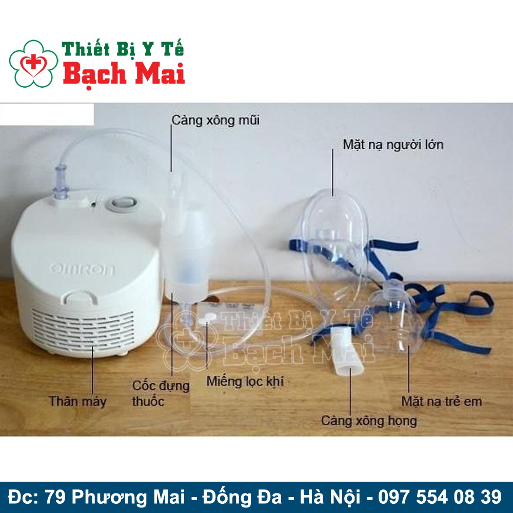 Máy Xông Mũi Họng Xông Khí Dung OMRON NE-C101 [NHẬT BẢN-Bảo Hành 02 Năm]