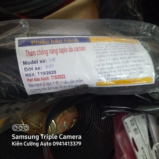 [ BẢO HÀNH 2 NĂM ] Thảm taplo Carbon Santafe 2015-2018