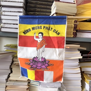 CỜ VẪY IN HÌNH PHẬT ĐẢN