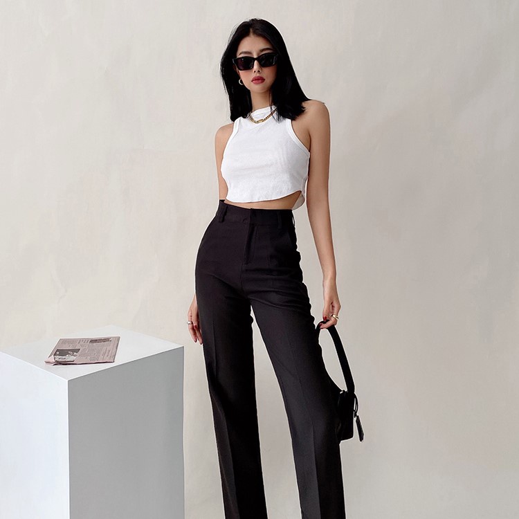 Áo Ba Lỗ Thun Gân Cao Cấp, CropTop Form Ngắn Style Âu Mỹ, [ADORBALE]