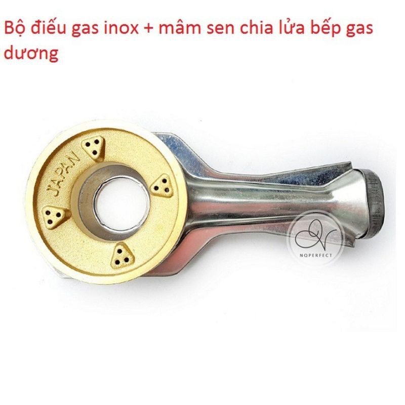 Ống điếu và mâm sen chia lửa bếp ga đa năng