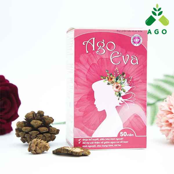 Nội tiết tố nữ Ago Eva - Hỗ trợ điều hoà kinh nguyệt, ngăn ngừa viêm nhiễm phụ khoa hộp 50 viên