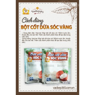 Bột cốt dừa làm chè 50gr Vaobep365