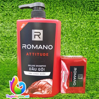 [Tặng Xà Bông Cục] Dầu Gội Romano Attitude 650g