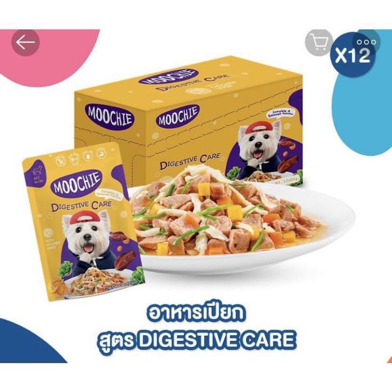 6 vị Pate Moochie cho chó- thức ăn gói 85g hàng Thái Lan