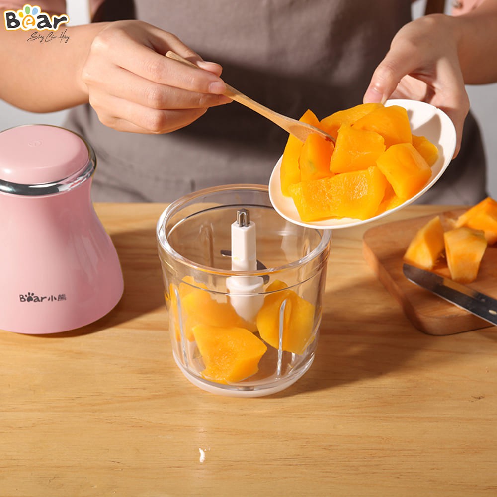 Máy xay thịt, Máy xay thịt đa năng, Bear QSJ-B02U2, Dung tích 0,6L-Bảo Hành Chính Hãng 12 Tháng